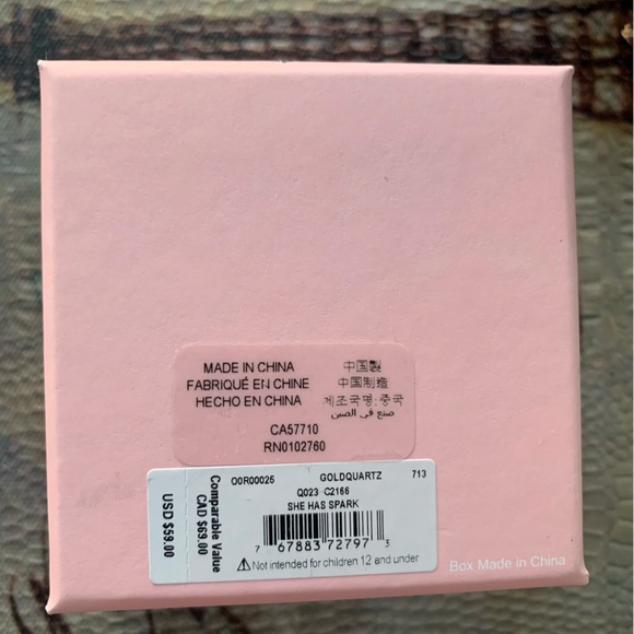 NWT Kate Spade Golden Round Quartz Cubic Zirconia Studs - Picture 4 of 5